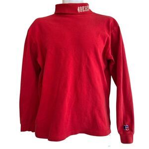 San Francisco 49ers Turtleneck Shirt Men’s Medium Russell Athletic Sewn Vintage